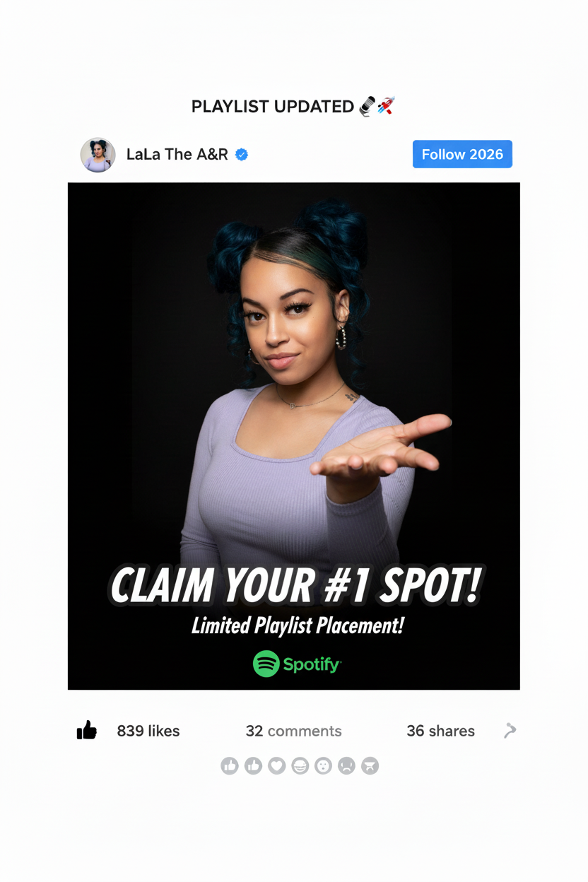 LaLa The A&R #1 Spot Playlist Offer - Corrected