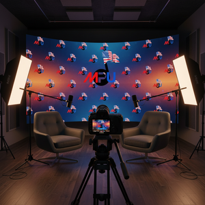 MPU Style Interview Studio with Logo