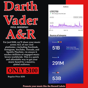 Darth Vader A&R Music Marketing PR Campaign